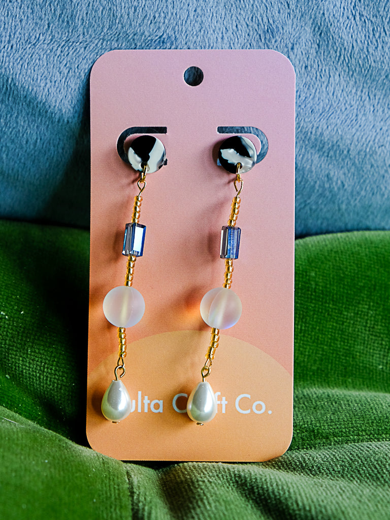 Czech Glass Raindrop Earrings