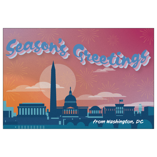 Holiday Postcard - Washington, DC Skyline