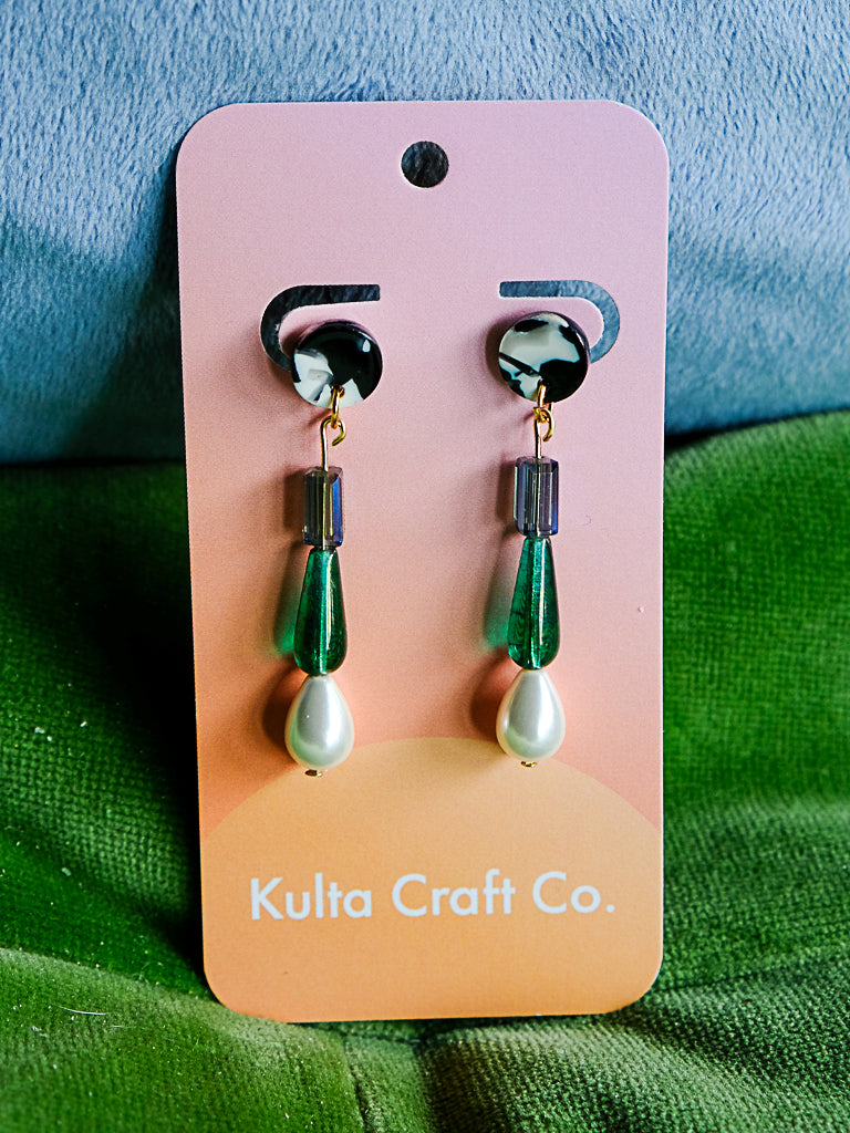 Czech Glass Drop Earrings